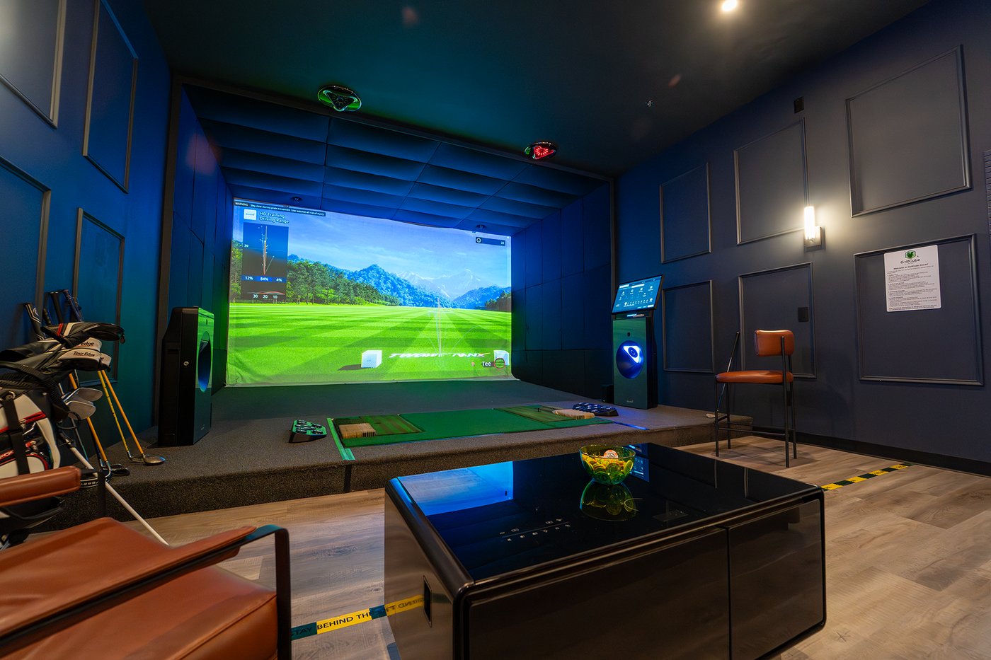 GOLFZON simulator bay at GolfCube Social